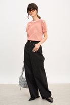 Dark grey graphic floral print jeans_4