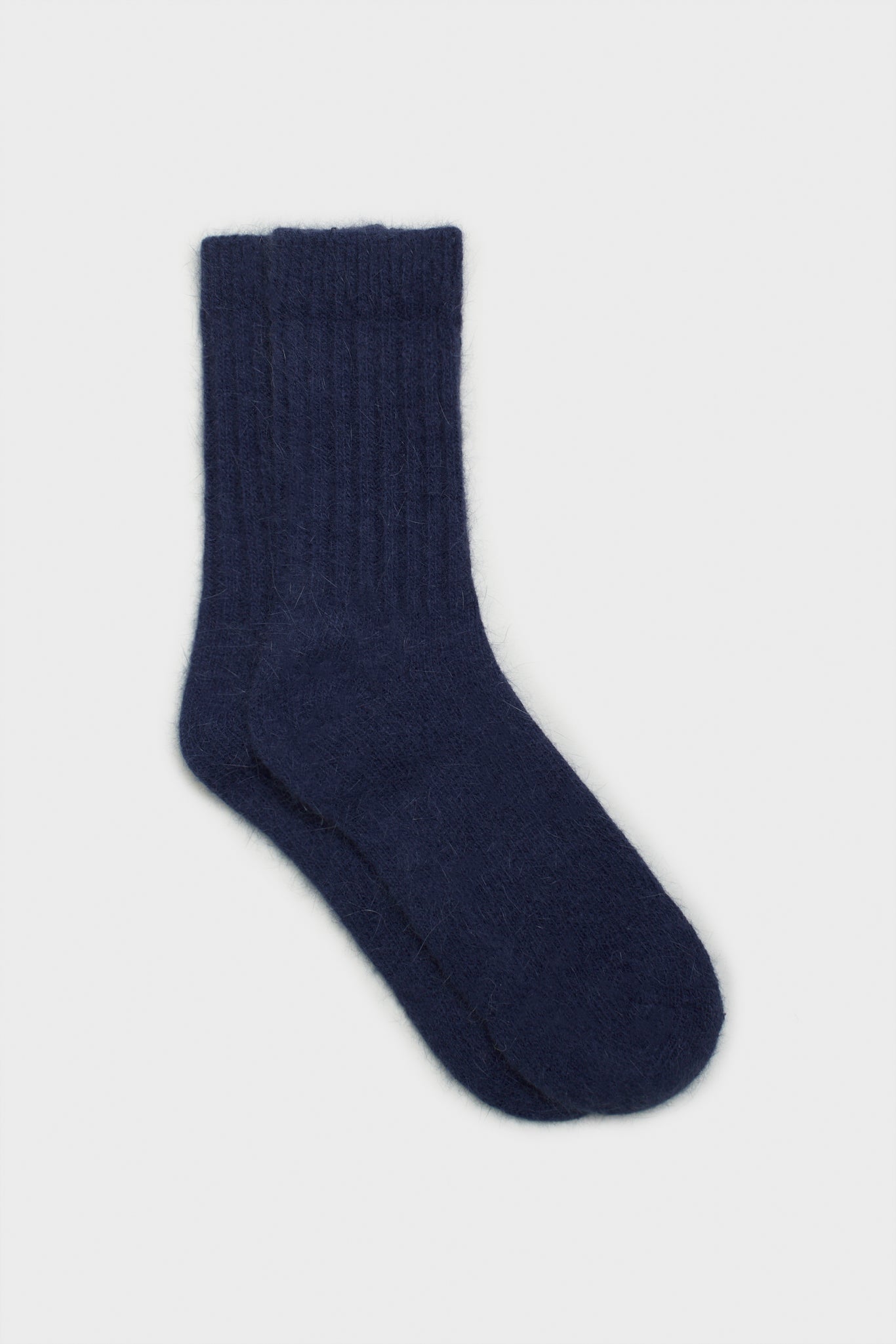 Dark ribbed angora socks - Set of 5_5