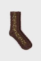 Floral strip socks - Set of 3