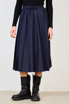 Denim pleated skirt_1