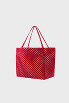 Red and white polka dot tote bag_2