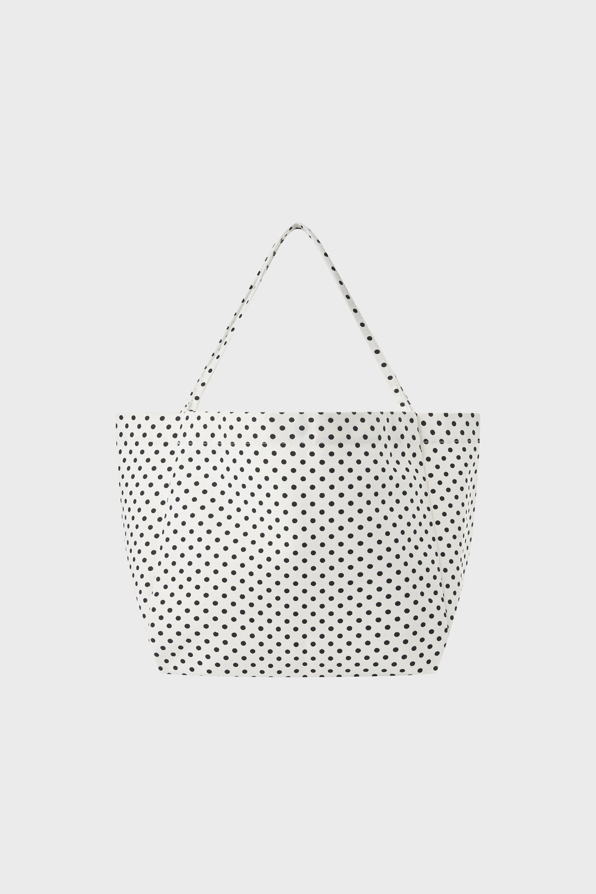White and black polka dot tote bag_1