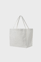 White and black polka dot tote bag_2