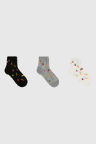 Five a day fruits and veggies socks - Set of 3