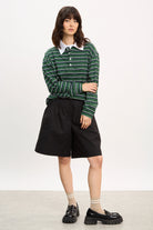 Green and navy blue striped rugby shirt_4
