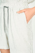 Green and white striped shorts_3