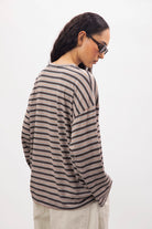 Green multi stripe long sleeve top_3