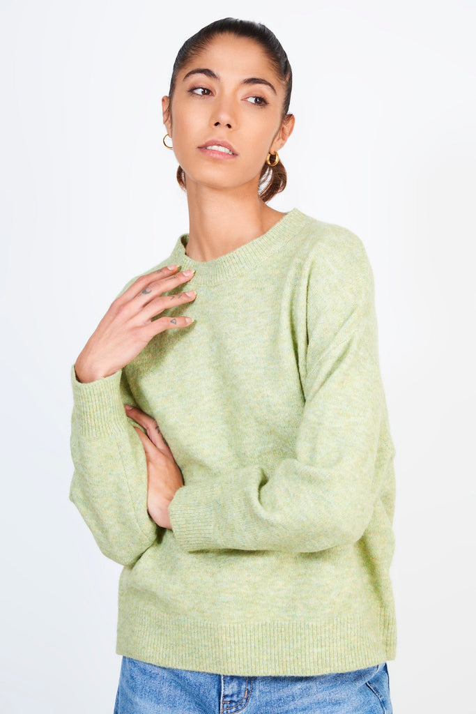 Green cashmere wool blend jumper_1