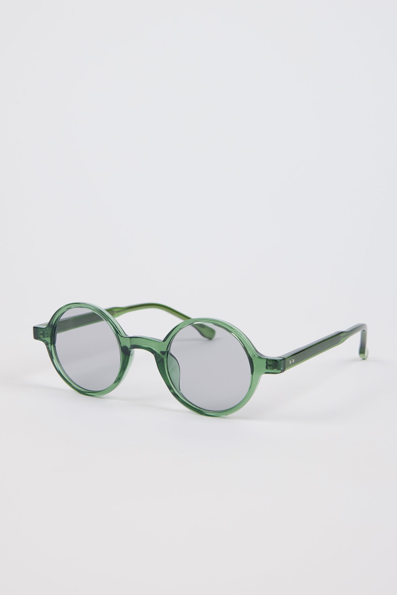 Green perfect circle sunglasses