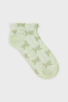 Semi sheer bow pop socks - Set of 3