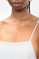 Grey semi sheer long thin strap tank_3