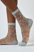 Grey sheer multicolour dot socks_1