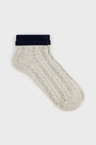 Textured trim pop socks - Set of 3
