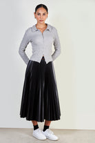 Grey textured zip top_2