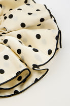 Ivory and black polka dot scrunchie_2