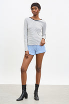 Ivory and black striped scoop back long sleeve top_4