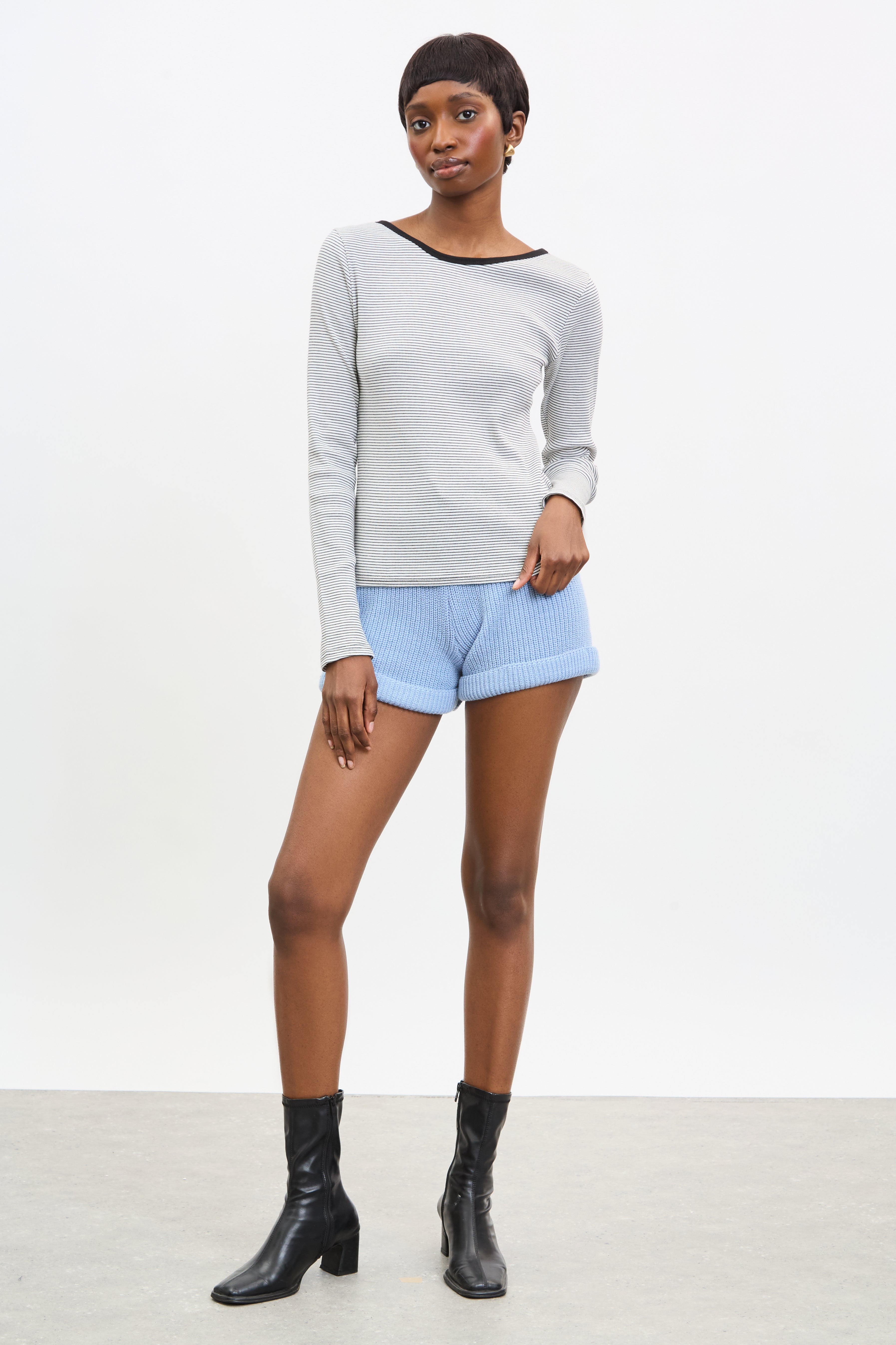 Ivory and black striped scoop back long sleeve top_4