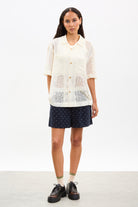 Ivory crochet oversized shirt_4