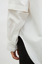 Ivory double layered long sleeve shirt_4