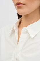 Ivory double layered long sleeve shirt_5