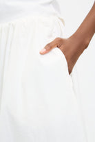 Ivory gathered waist midi skirt_3