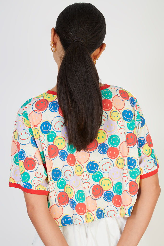 Ivory graphic smiley face t-shirt_2