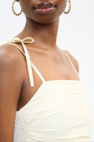 Ivory ruched back tie strap dress_4