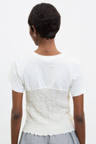 Ivory ruched bodice T-shirt_2