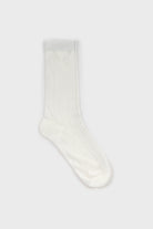 Ivory semi sheer dotted diamond socks_3