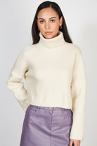 Ivory short ribbed turtleneck jumper_2