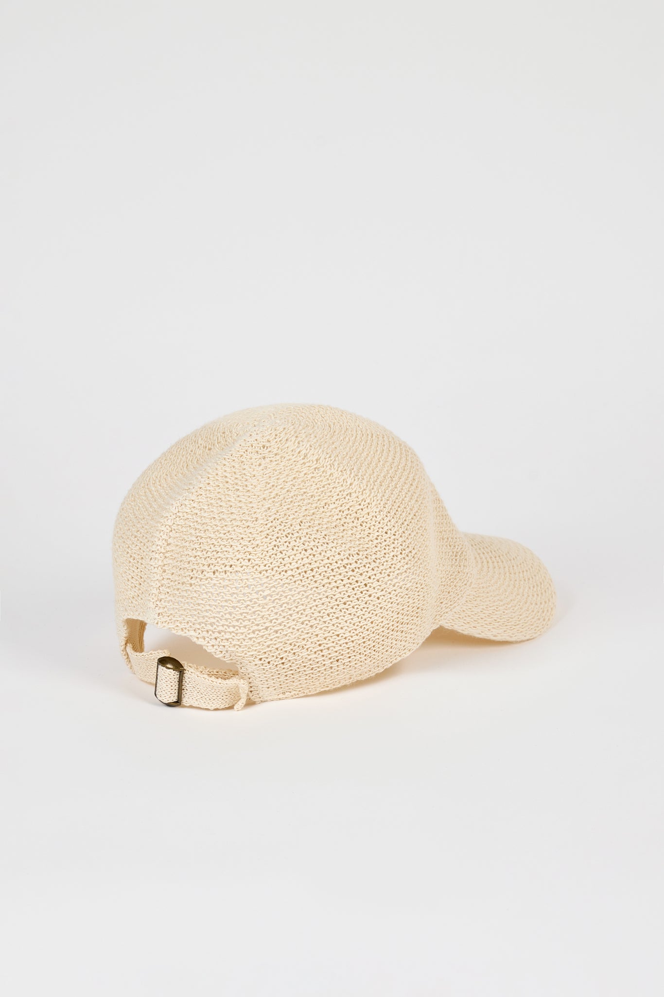 Ivory straw weave baseball hat_3