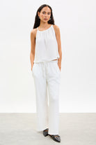 Ivory textured trousers_4
