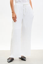 Ivory textured trousers_1