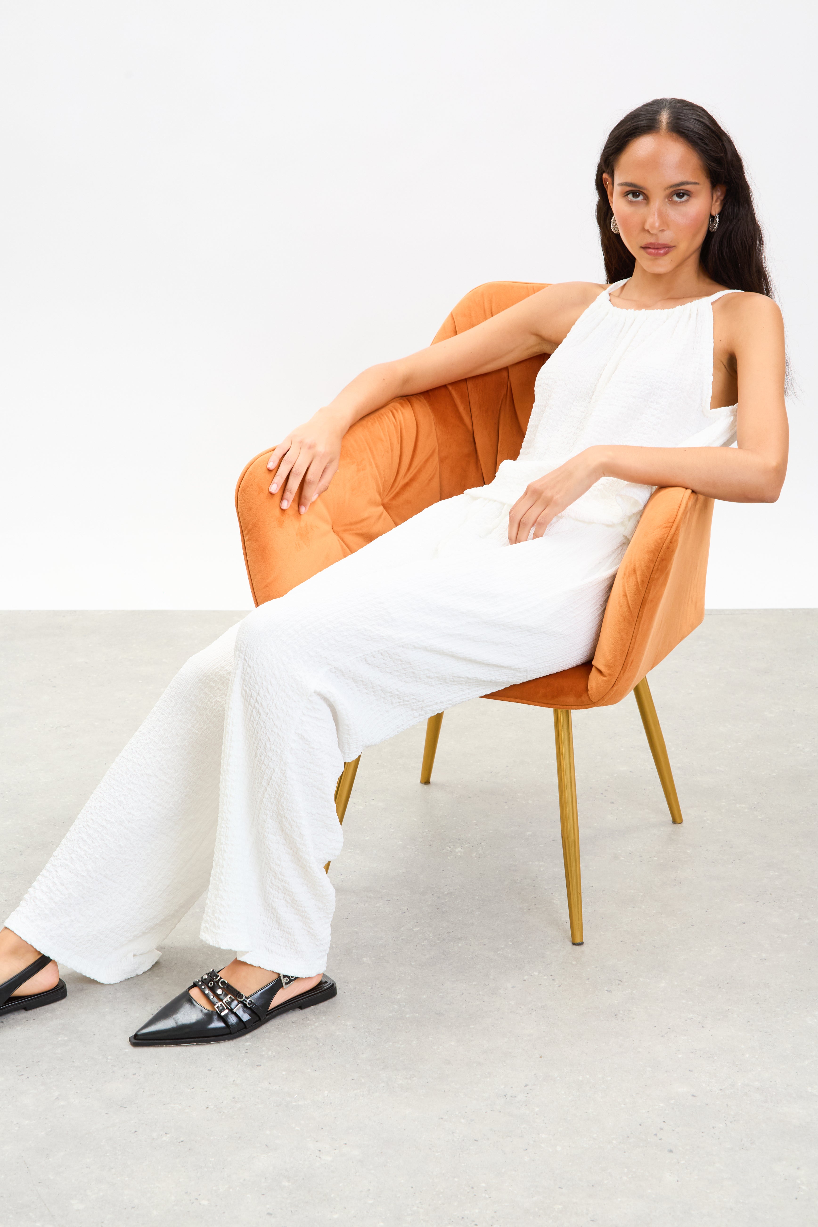 Ivory textured trousers_5