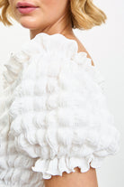 Ivory textured puff off shoulder top_3