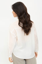 Ivory textured semi sheer shirt_2