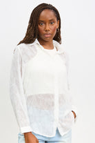 Ivory textured sheer shirt blouse_1