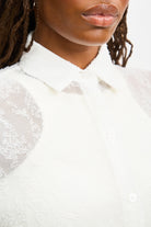 Ivory textured sheer shirt blouse_3