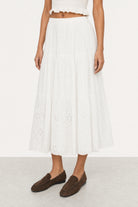 Ivory eyelet tiered skirt_1
