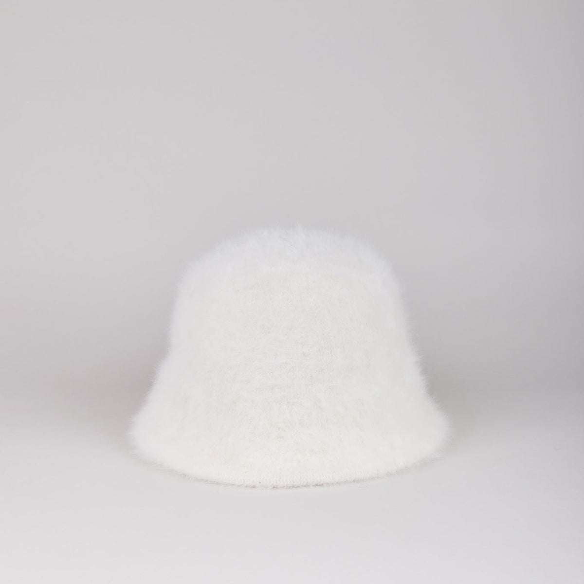 Ivory angora blend bucket hat | Glassworks London