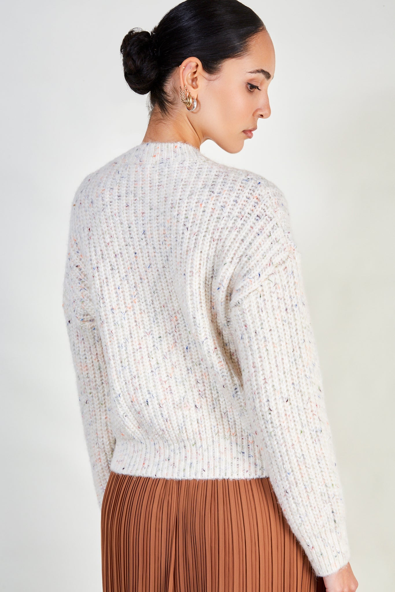 Ivory rainbow fleck ribbed jumper_3