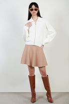 Ivory ribbed zip collar cardigan_2