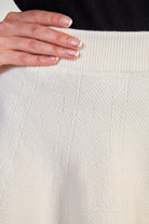 Ivory shaped knit mini skirt_4