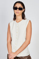 Ivory tailored suit waistcoat_1