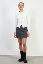 Ivory textured zip top_2