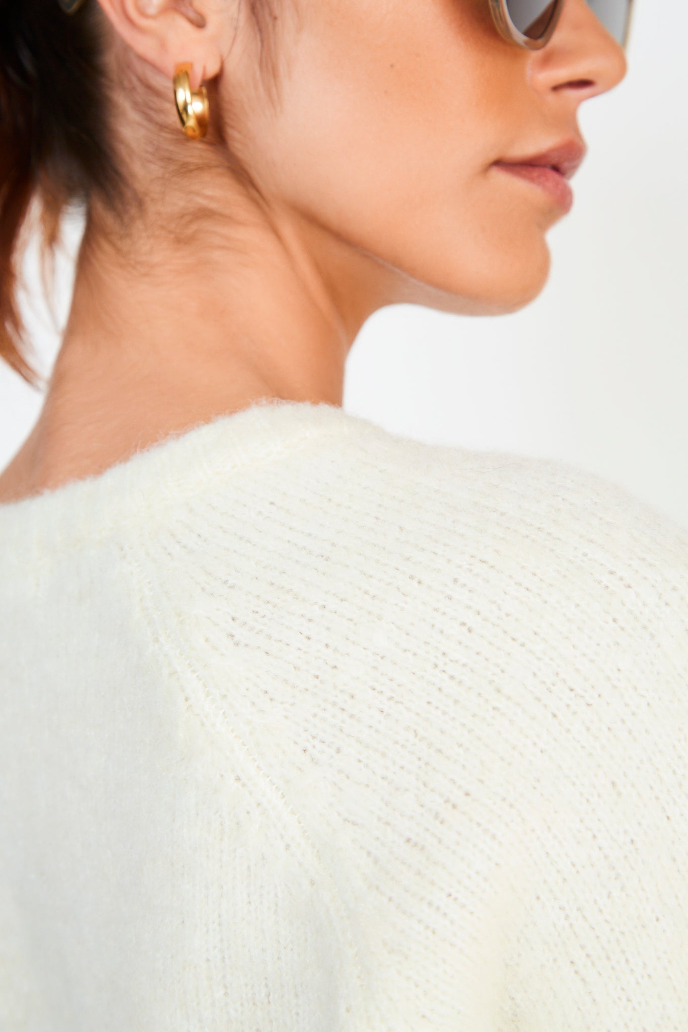 Ivory wool blend v neck jumper_3