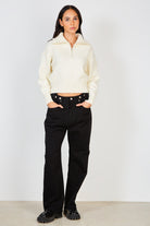 Ivory zip neck collared jumper_3