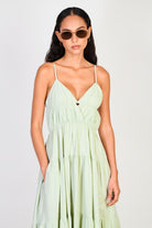 Khaki tiered maxi dress_5