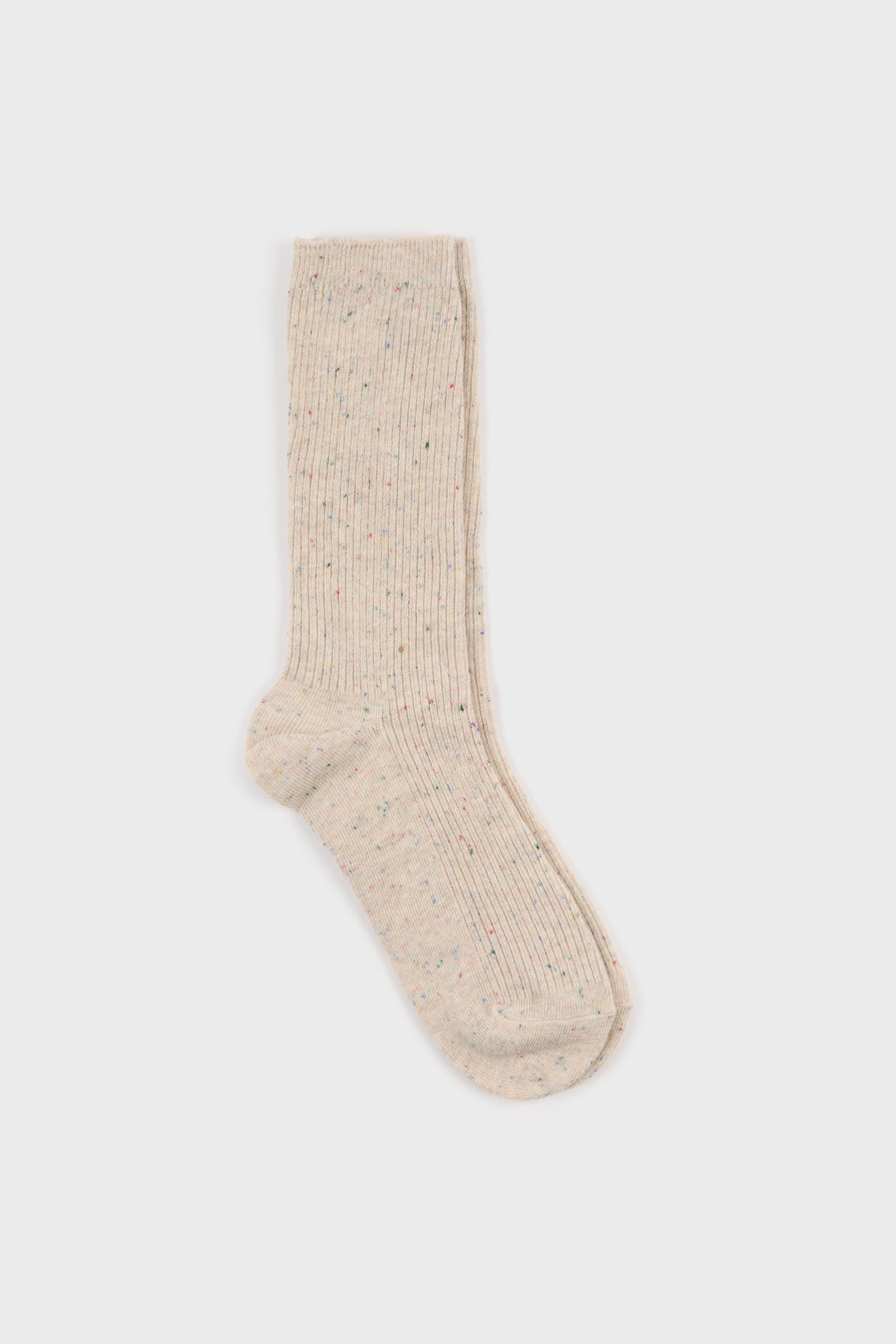 Dark rainbow fleck ribbed socks - Set of 5