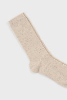 Light beige rainbow fleck ribbed socks_2